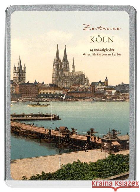 Köln : 14 nostalgische Ansichtskarten in Farbe  4251517502921 Paper Moon - książka