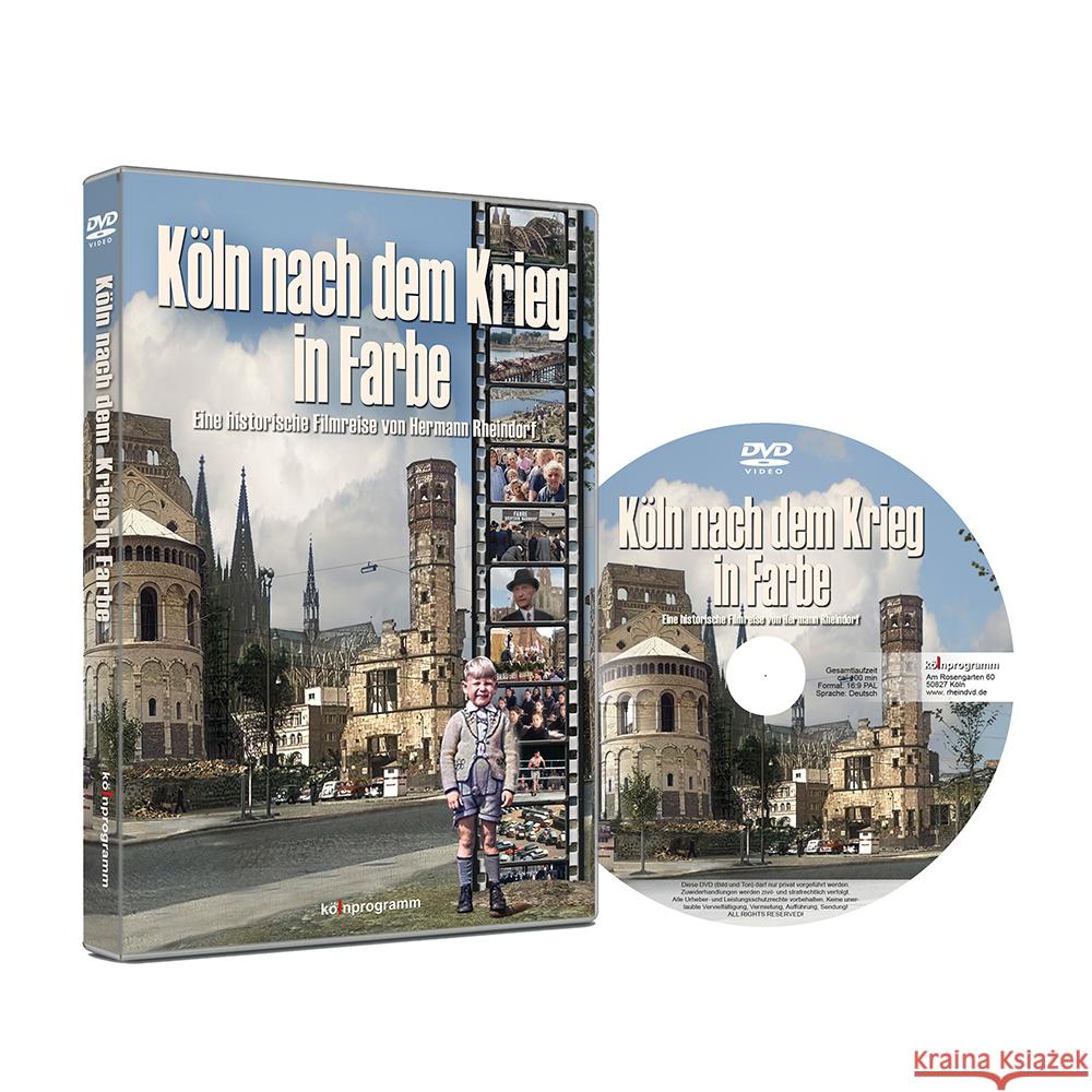 Köln nach dem Krieg in Farbe, DVD-Video Hermann, Rheindorf 9783948659035 Kölnprogramm - książka