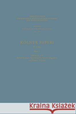 Kölner Papyri Kramer, Bärbel 9783531099118 Vs Verlag Fur Sozialwissenschaften - książka