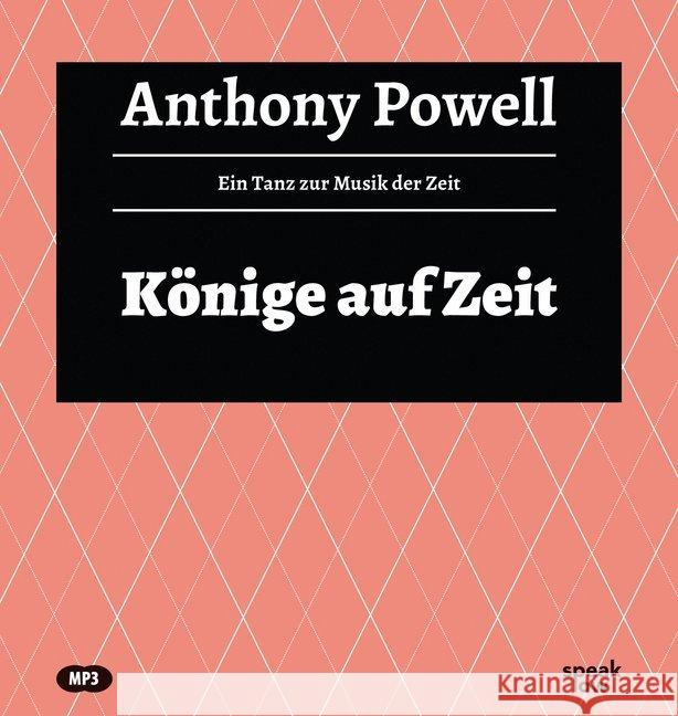 Könige auf Zeit, Audio-CD, MP3 Powell, Anthony 9783940018946 speak low - książka