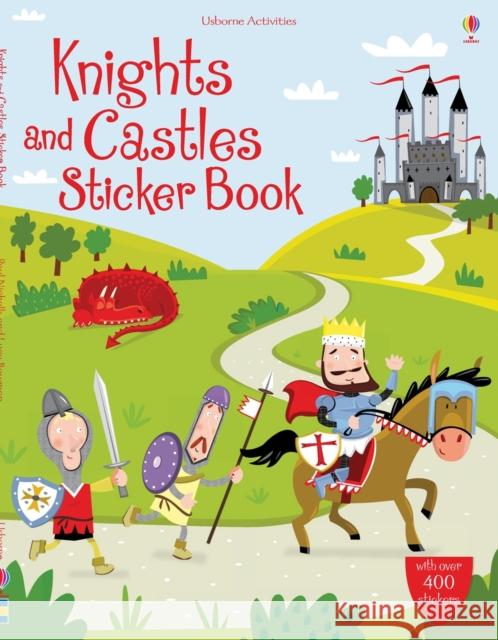 Knights and Castles Sticker Book Leonie Pratt 9781409505815 Usborne Publishing Ltd - książka