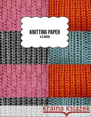 Knitting Paper: Grid Rectangle Shape For Better Stitches Chart Pattern And Planning - 4:5 Ratio - Wool Collage (8.5