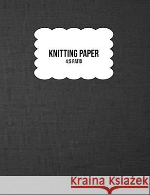Knitting Paper: Grid Rectangle Shape For Better Stitches Chart Pattern Design And Planning - 4:5 Ratio - Grey Woven (8.5