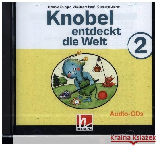 Knobel entdeckt die Welt 2 | Audios Erlinger, Melanie, Kopf, Alexandra, Löcker, Clemens 9783711303813 Helbling Verlag - książka