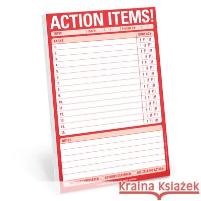 Knock Knock Action Items Pad Knock Knock 9781601068781 Knock Knock - książka