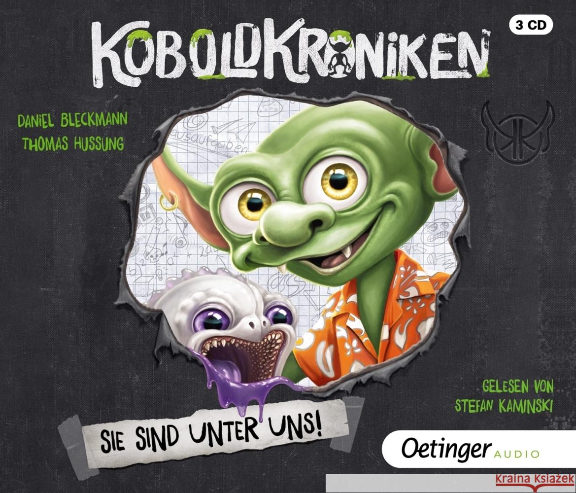 KoboldKroniken 1. Sie sind unter uns!, 3 Audio-CD Bleckmann, Daniel 9783837392791 Oetinger Media - książka