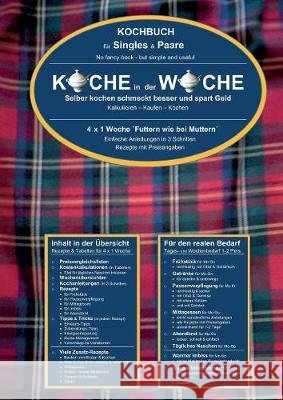 Koche in der Woche - Kochbuch für Singles und Paare: Soviel Zeit muss sein Wittbrodt, Marend 9783748173588 Books on Demand - książka