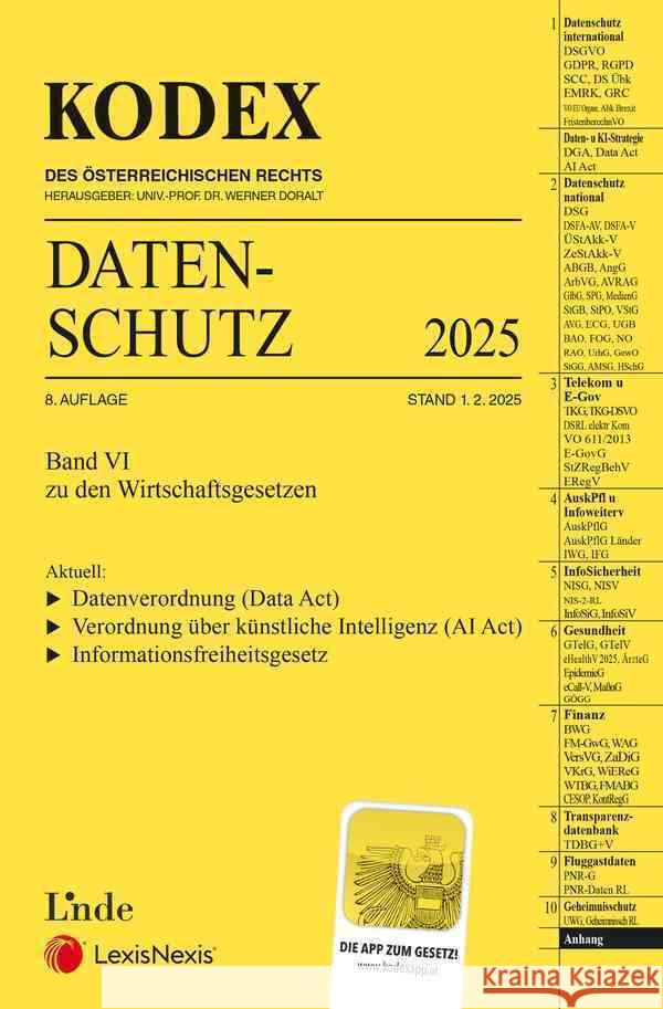 KODEX Datenschutz 2025 Pachinger, Michael 9783707351989 Linde, Wien - książka
