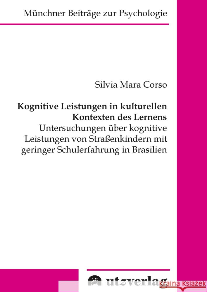 Kognitive Leistungen in kulturellen Kontexten des Lernens Corso, Silvia Mara 9783831686261 Utz Verlag - książka