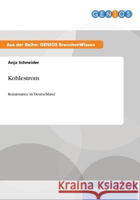 Kohlestrom: Renaissance in Deutschland Schneider, Anja 9783737948579 Gbi-Genios Verlag - książka