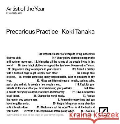Koki Tanaka: Precarious Practice Tanaka, Koki 9783775739931 Hatje Cantz Verlag - książka
