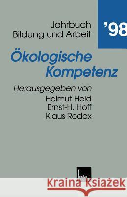 Ökologische Kompetenz Heid, Helmut 9783810022592 Springer - książka