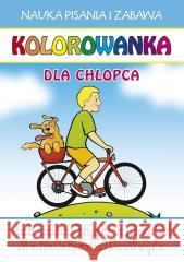 Kolorowanka. Dla chłopca. Nauka pisania i zabawa Beata Guzowska 9788382600124 LITERAT - książka