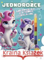 Kolorowanka Jednorożce z kredką i naklejkami Katarzyna Salamon 9788367900454 Martel - książka