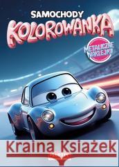 Kolorowanka. Samochody z naklejkami metalicznymi Maciej Ratajczyk 9788368520354 Martel - książka