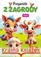 Kolorowanka z naklejkami - Przyjaciele z zagrody praca zbiorowa 9788382498332 Kredka - książka