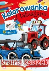 Kolorowanka z tatuażami. Pojazdy Wydawnictwo Skrzat 9788382074178 Skrzat - książka