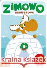 Kolorowanki z naklejkami. Zimowo reniferowo praca zbiorowa 9788383881843 Zielona Sowa - książka