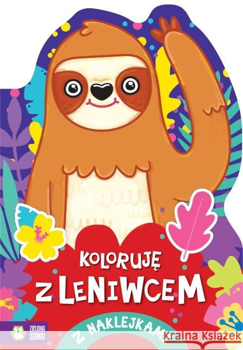 Koloruję z leniwcem null 9788381546157 Zielona Sowa - książka