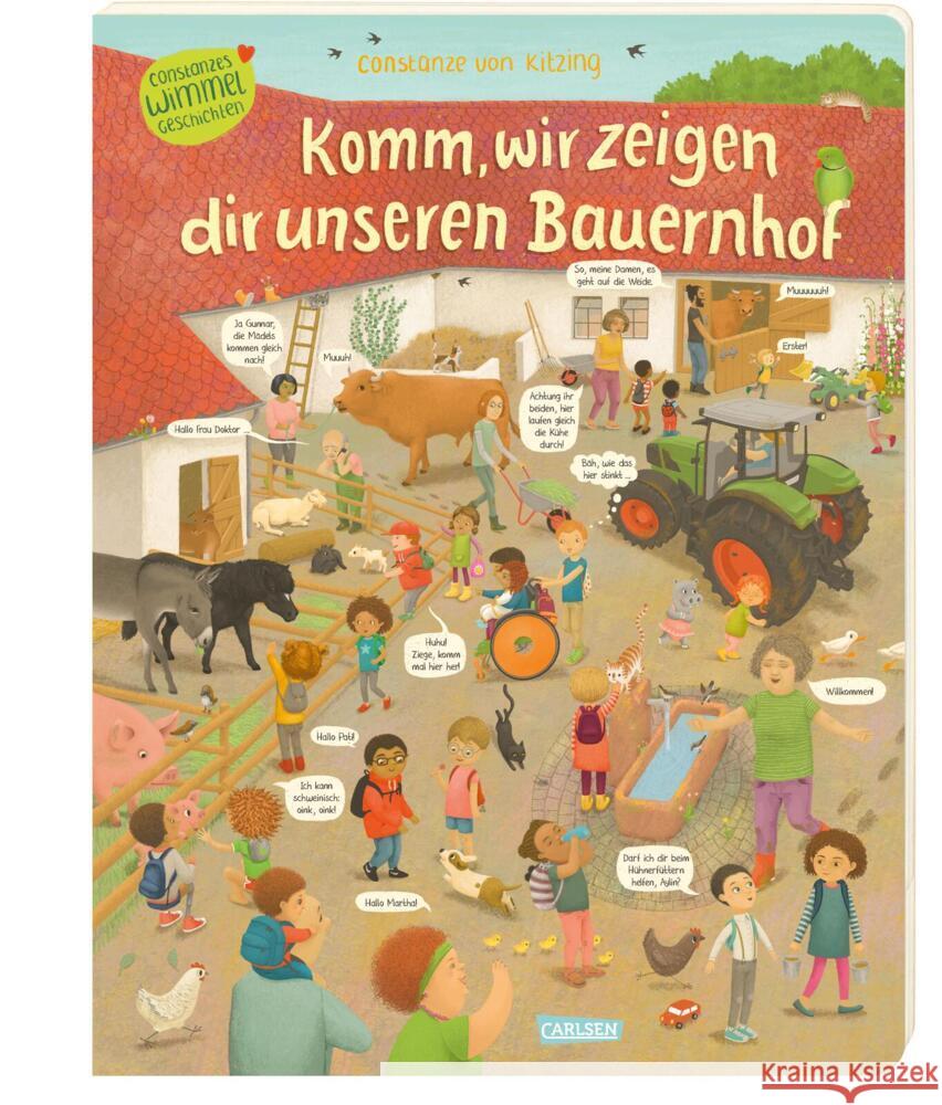 Komm, wir zeigen dir unseren Bauernhof (Constanze von Kitzings Wimmelgeschichten 3) Kitzing, Constanze von 9783551172587 Carlsen - książka