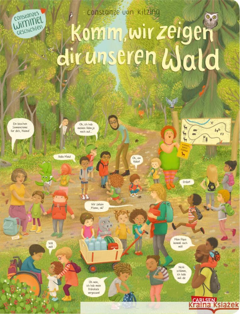 Komm, wir zeigen dir unseren Wald (Constanze von Kitzings Wimmelgeschichten 2) Kitzing, Constanze von 9783551172594 Carlsen - książka