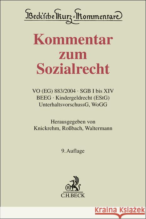 Kommentar zum Sozialrecht  9783406827723 Beck Juristischer Verlag - książka