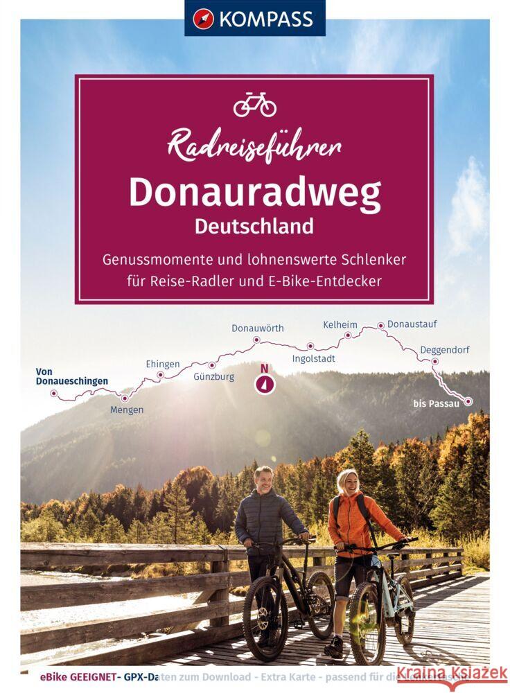 KOMPASS Radreiseführer Donauradweg Deutschland  9783991215202 Kompass-Karten - książka