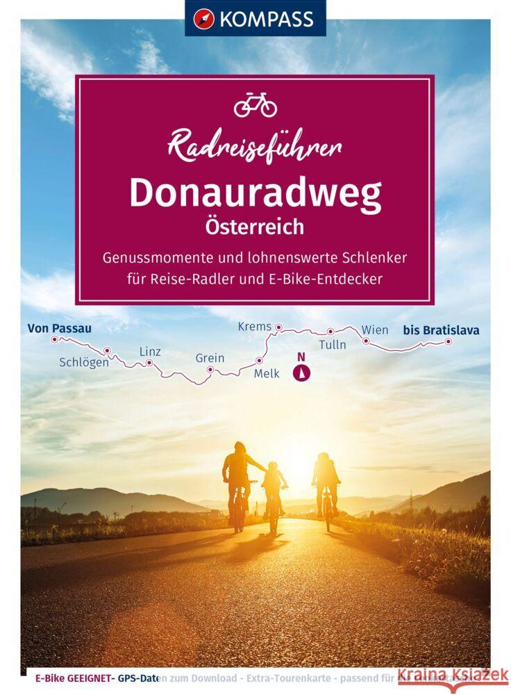 KOMPASS Radreiseführer Donauradweg Österreich Enke, Ralf 9783991543589 Kompass-Karten - książka