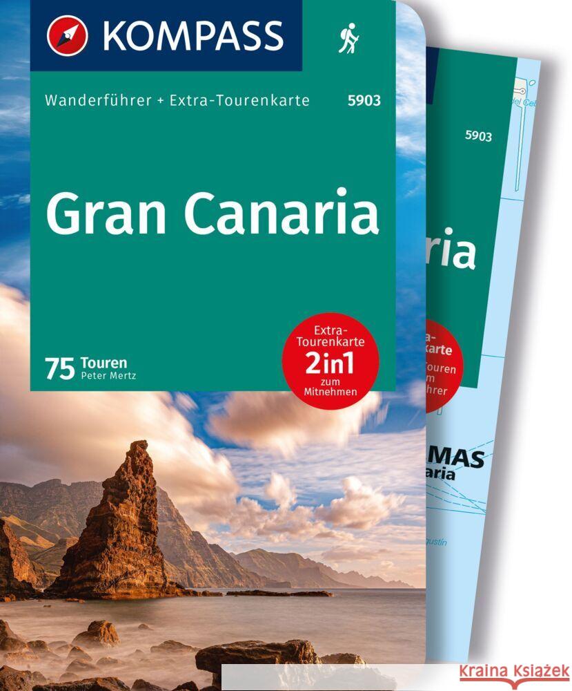 KOMPASS Wanderführer Gran Canaria, 75 Touren  9783991219682 Kompass-Karten - książka