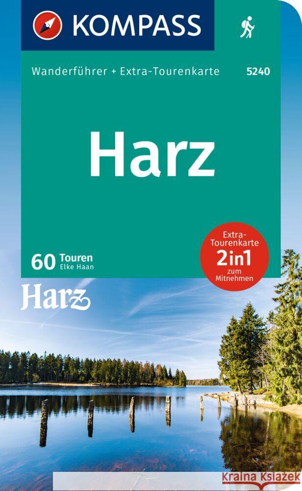 KOMPASS Wanderführer Harz, 60 Touren Aigner, Lisa 9783991218456 Kompass-Karten - książka