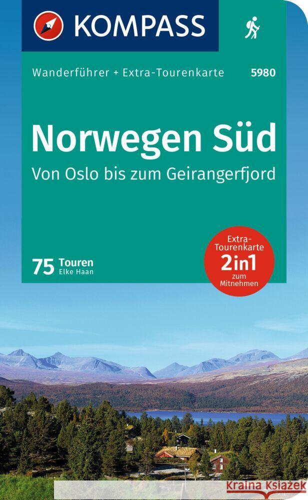 KOMPASS Wanderführer Norwegen Süd, Von Oslo bis zum Geirangerfjord, 75 Touren  9783991219392 Kompass-Karten - książka