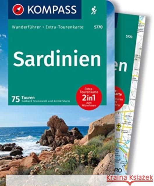 KOMPASS Wanderführer Sardinien, 75 Touren Stummvoll, Gerhard, Sturm, Astrid 9783991217626 Kompass-Karten - książka