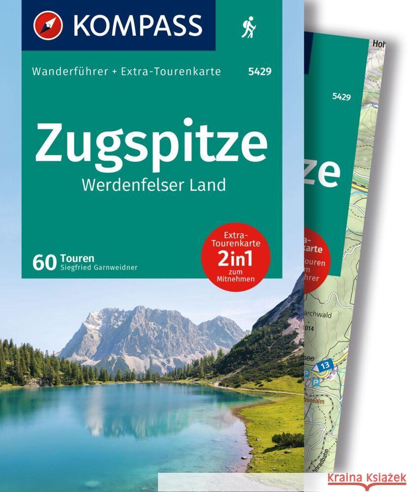 KOMPASS Wanderführer Zugspitze, Werdenfelser Land, 60 Touren mit Extra-Tourenkarte Garnweidner, Siegfried 9783991541875 Kompass-Karten - książka