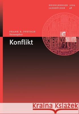 Konflikt Frank R. Pfetsch 9783540233862 Springer - książka