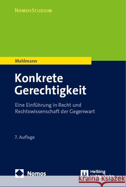 Konkrete Gerechtigkeit Mahlmann, Matthias 9783756014798 Helbing & Lichtenhahn - książka
