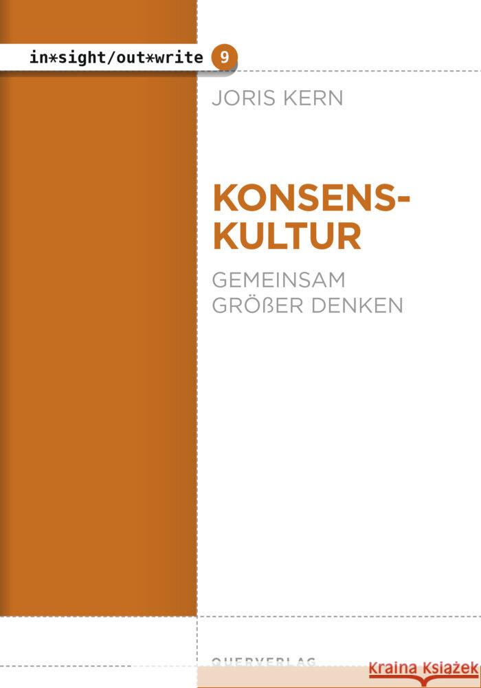 Konsenskultur Kern, Joris 9783896563187 Querverlag - książka