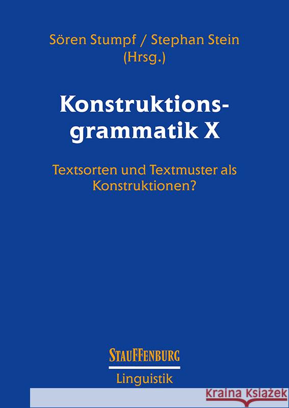 Konstruktionsgrammatik X  9783958091719 Stauffenburg - książka