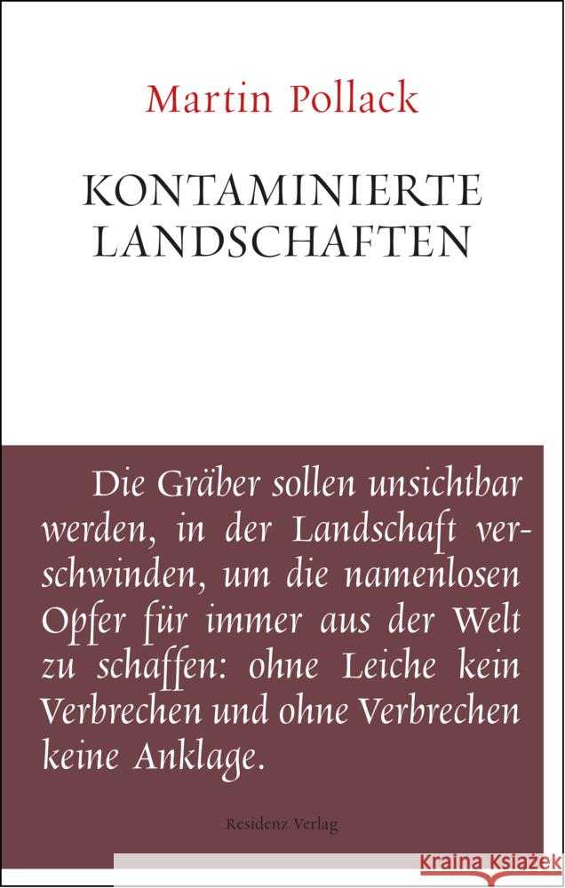 Kontaminierte Landschaften : Unruhe bewahren Pollack, Martin 9783701716210 Residenz - książka