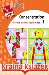 Konzentration. Tl.1 : Übungen für alle Grundschulkinder Junga, Michael Vogel, Heinz  9783894149031 Westermann Lernspielverlag - książka