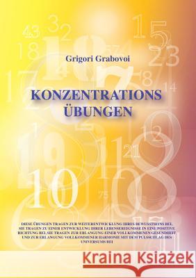 Konzentrationsübungen: für 31 Tage Grabovoi, Grigori 9783735719188 Books on Demand - książka