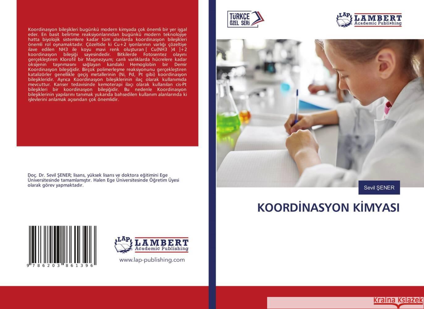 KOORDINASYON KIMYASI Sener, Sevil 9786203861396 LAP Lambert Academic Publishing - książka