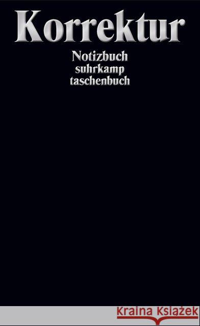 Korrektur Notizbuch : Blankobuch  9783518468241 Suhrkamp - książka