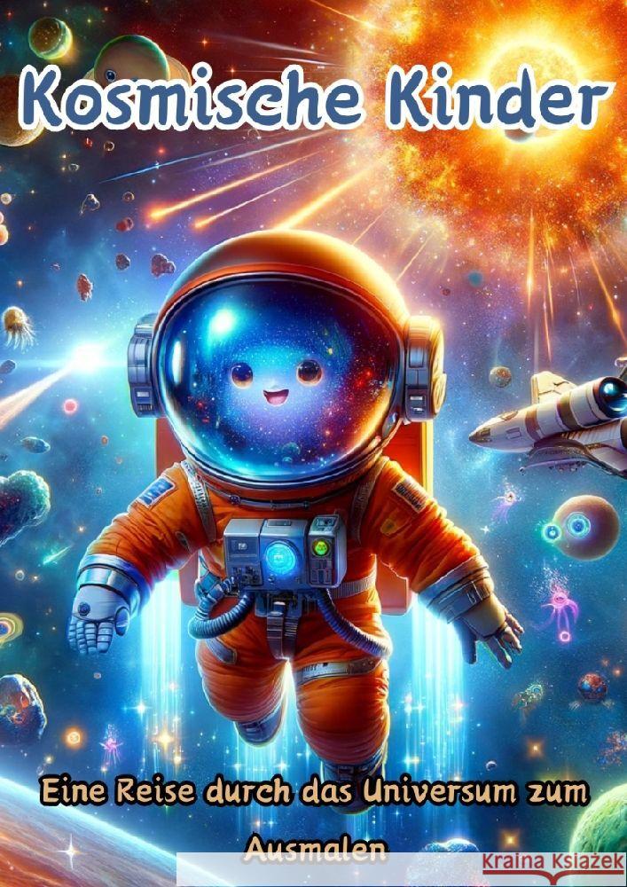 Kosmische Kinder: Eine Reise durch das Universum zum Ausmalen Maxi Pinselzauber 9783384131836 Tredition Gmbh - książka