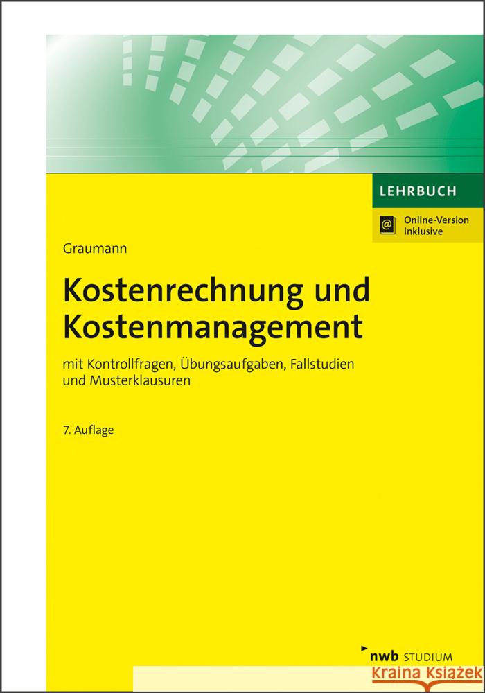 Kostenrechnung und Kostenmanagement Graumann, Mathias 9783482592843 NWB Verlag - książka