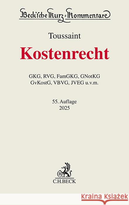 Kostenrecht  9783406826894 Beck Juristischer Verlag - książka