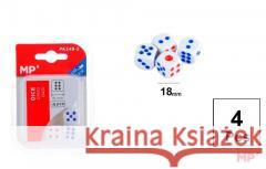 Kostka do gry 18mm 4szt  8435250999347 MP Main Paper - książka