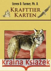 Krafttier Karten, Orakelkarten m. Anleitungsbuch Farmer, Steven D.   9783936862973 KOHA - książka