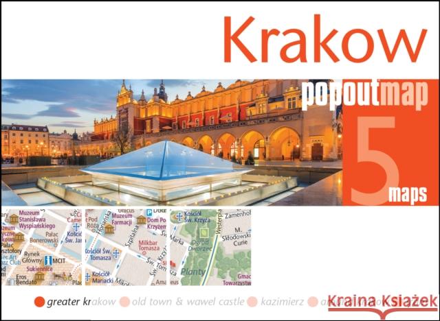 Krakow PopOut Map: Handy pocket-size pop up city map of Krakow  9781914515729 Heartwood Publishing - książka