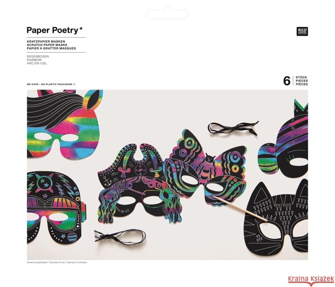 Kratzpapier Masken Set 6-tlg. FSC MIX  4065166001045 RICO-Design tap - książka