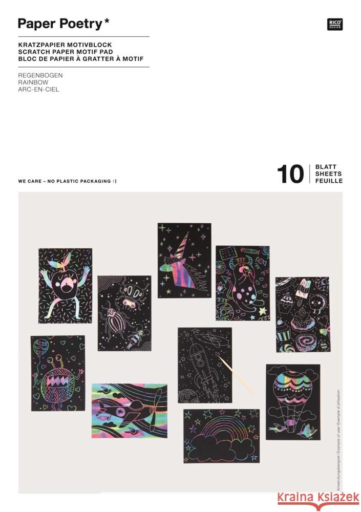 Kratzpapier Motivblock, Din A5 FSC MIX  4065166001038 RICO-Design tap - książka